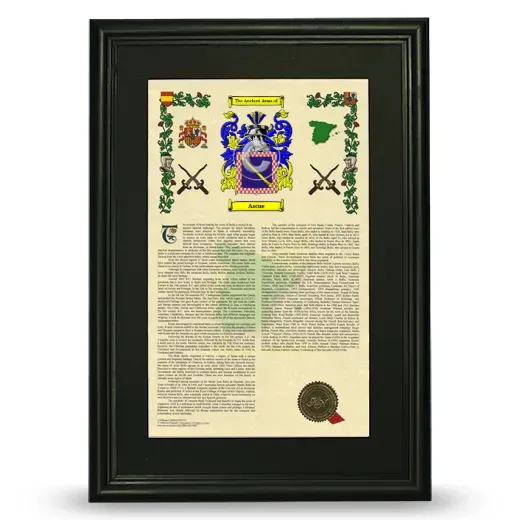 Ascue Deluxe Armorial Framed - Black