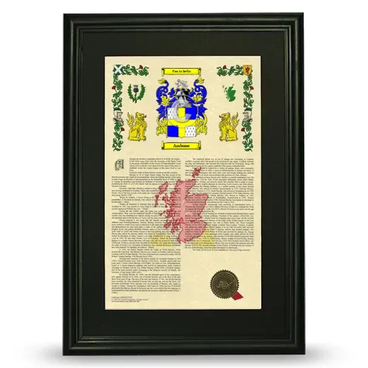 Assbone Deluxe Armorial Framed - Black