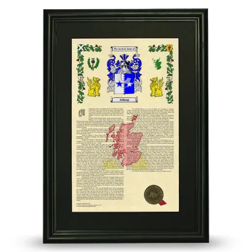 Athorp Deluxe Armorial Framed - Black