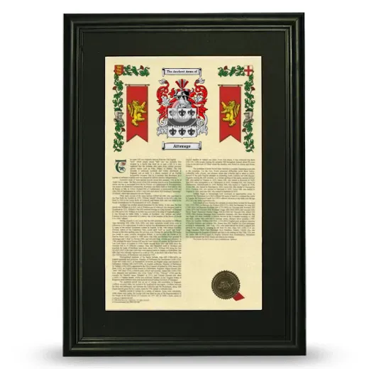 Atterage Deluxe Armorial Framed - Black