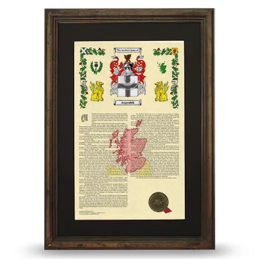 Augenlek Deluxe Armorial Framed - Brown