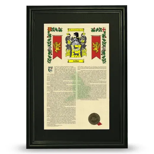 Auldan Deluxe Armorial Framed - Black