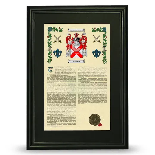 Aussant Deluxe Armorial Framed - Black