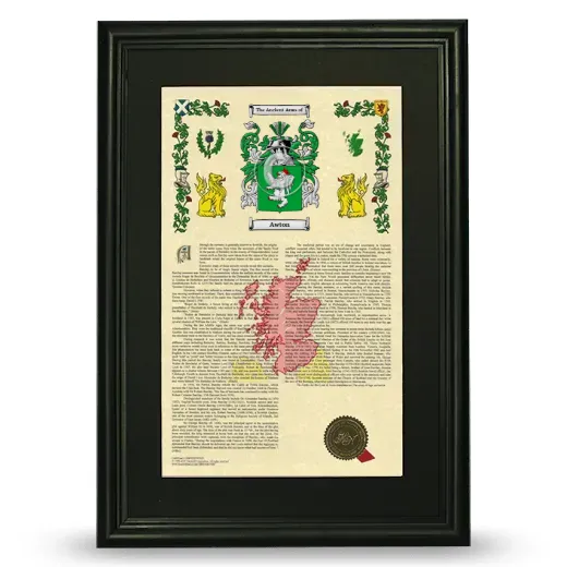 Awton Deluxe Armorial Framed - Black