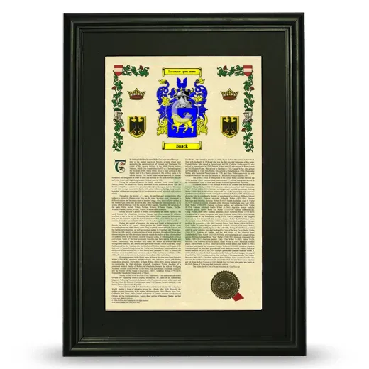 Baack Deluxe Armorial Framed - Black