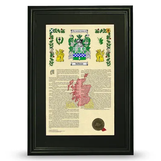 Balbirnie Deluxe Armorial Framed - Black