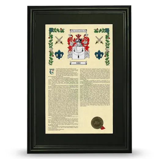 Balet Deluxe Armorial Framed - Black