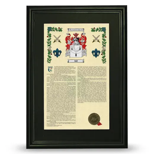 Ball Deluxe Armorial Framed - Black