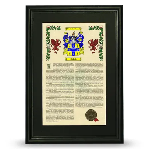 Ballash Deluxe Armorial Framed - Black