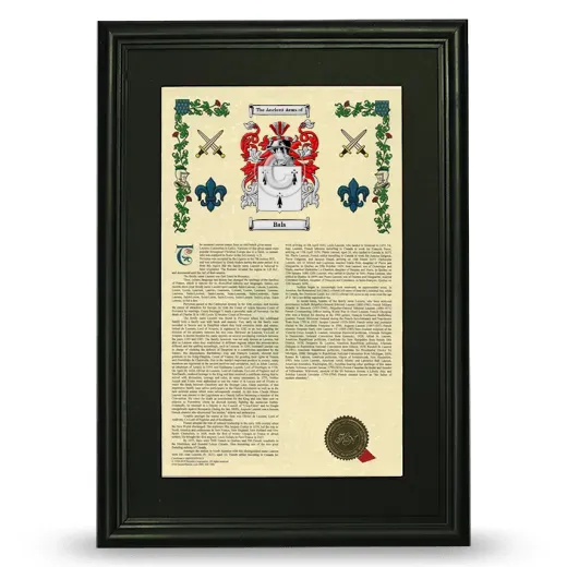 Bals Deluxe Armorial Framed - Black