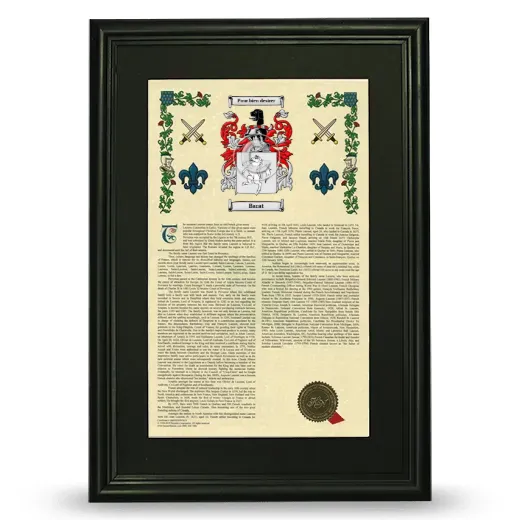 Barat Deluxe Armorial Framed - Black