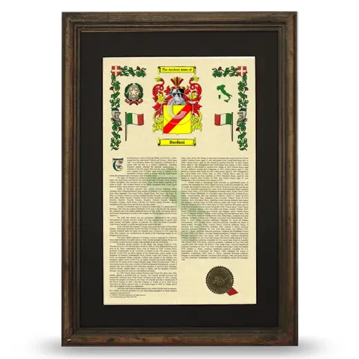 Bardani Deluxe Armorial Framed - Brown
