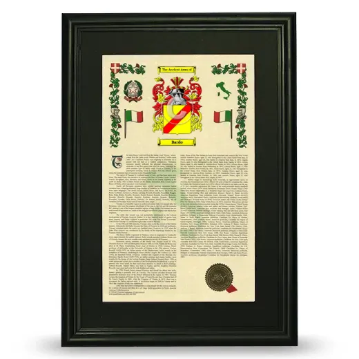 Bardo Deluxe Armorial Framed - Black