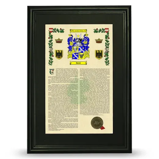 Bareš Deluxe Armorial Framed - Black