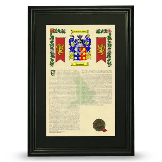Barnicoat Deluxe Armorial Framed - Black