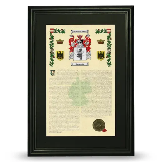 Barnstein Deluxe Armorial Framed - Black