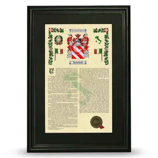 Baronchelli Deluxe Armorial Framed - Black