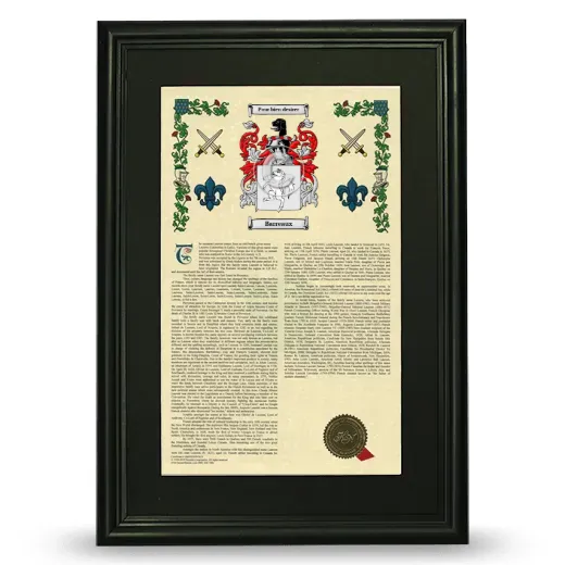 Barreaux Deluxe Armorial Framed - Black