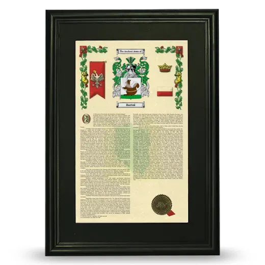 Bartoš Deluxe Armorial Framed - Black
