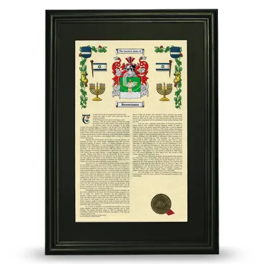 Bassermann Deluxe Armorial Framed - Black