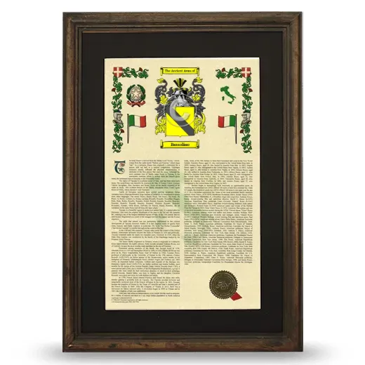 Bassolino Deluxe Armorial Framed - Brown