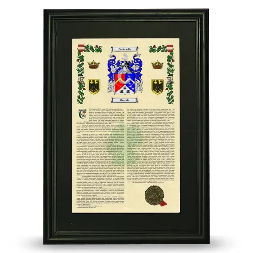 Baulde Deluxe Armorial Framed - Black