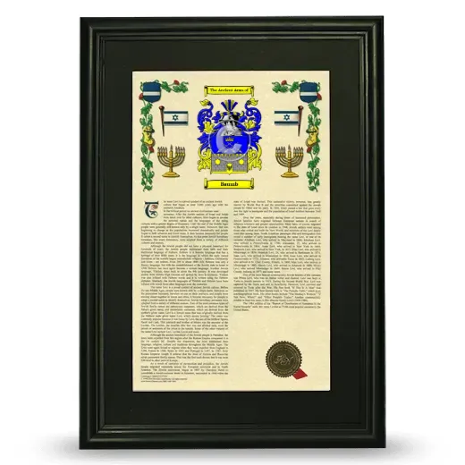 Baumb Deluxe Armorial Framed - Black