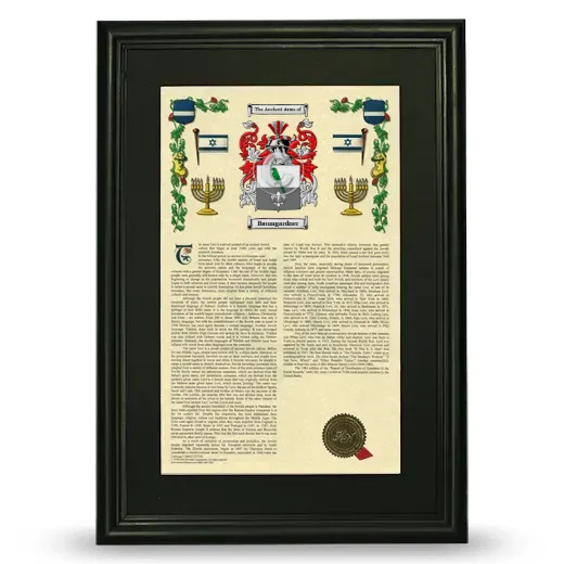 Baumgardner Deluxe Armorial Framed - Black