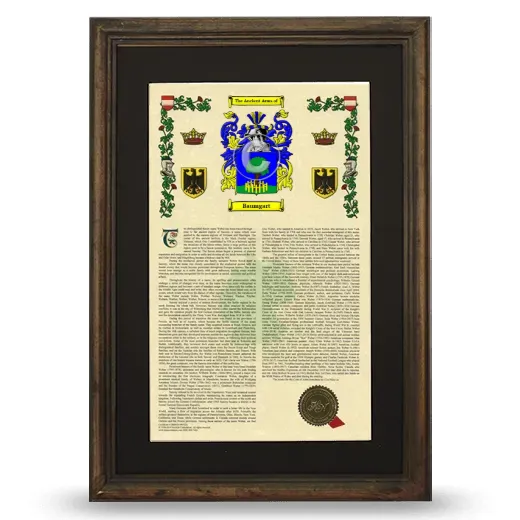 Baumgart Deluxe Armorial Framed - Brown