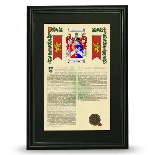 Beckfork Deluxe Armorial Framed - Black