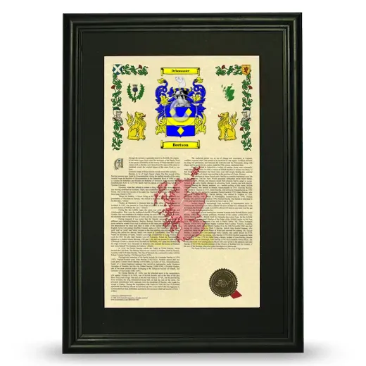 Beetson Deluxe Armorial Framed - Black