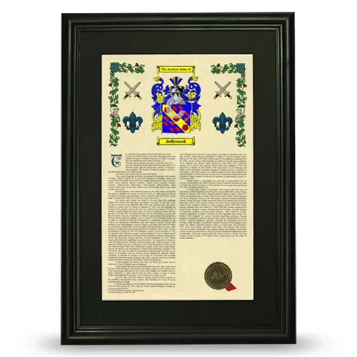 Belliveault Deluxe Armorial Framed - Black