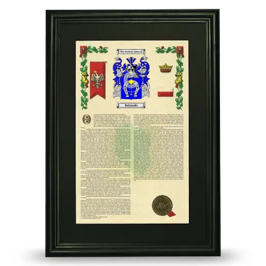 Belowski Deluxe Armorial Framed - Black