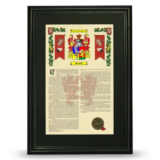 Beranek Deluxe Armorial Framed - Black