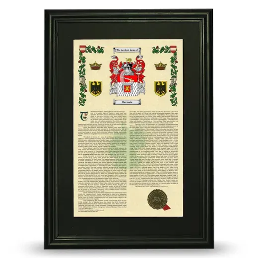 Bernais Deluxe Armorial Framed - Black