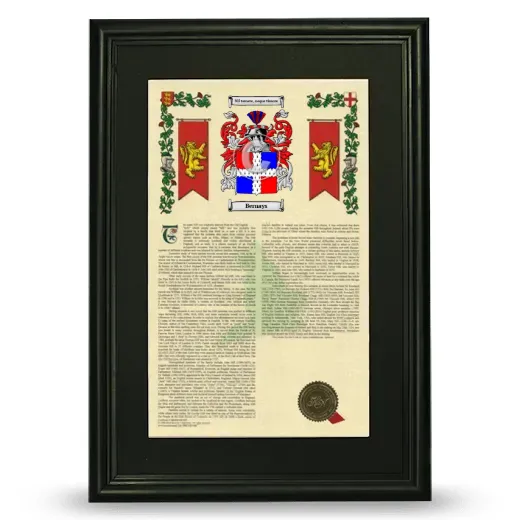 Bernays Deluxe Armorial Framed - Black
