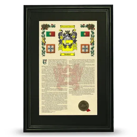 Bernhart Deluxe Armorial Framed - Black