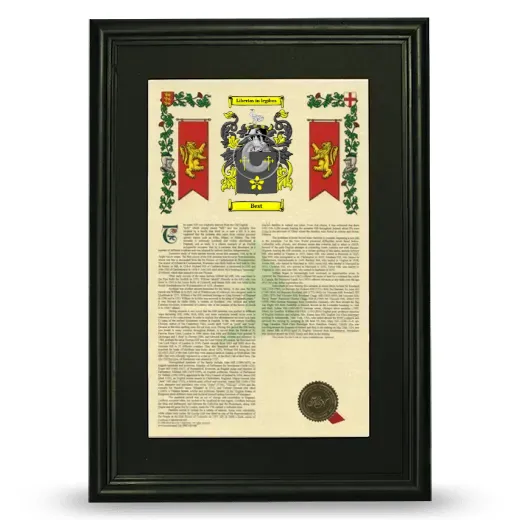 Best Deluxe Armorial Framed - Black
