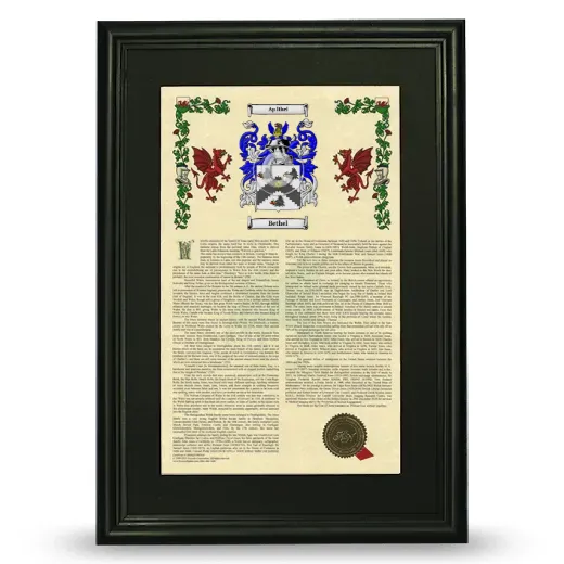 Bethel Deluxe Armorial Framed - Black