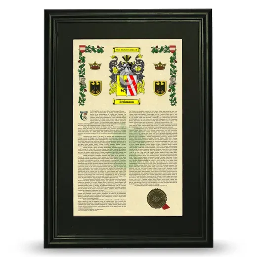 Bethmann Deluxe Armorial Framed - Black
