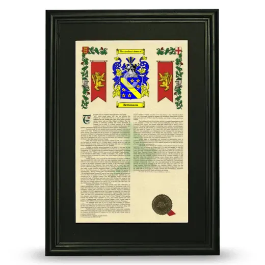 Bettonson Deluxe Armorial Framed - Black