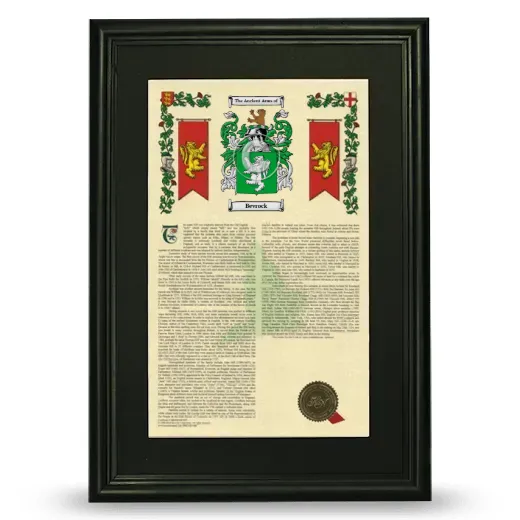 Bevrock Deluxe Armorial Framed - Black