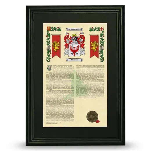 Bikertum Deluxe Armorial Framed - Black