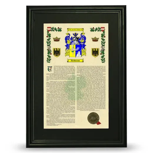 Birckmann Deluxe Armorial Framed - Black