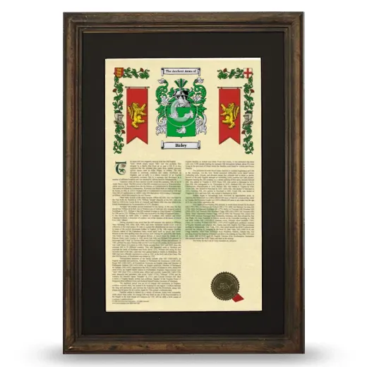 Birley Deluxe Armorial Framed - Brown