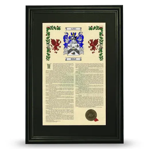 Bithell Deluxe Armorial Framed - Black