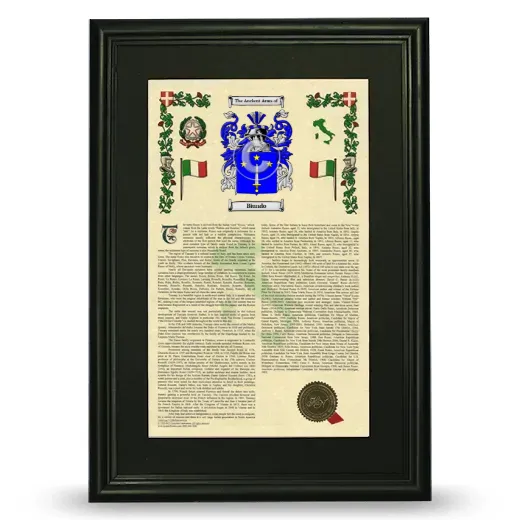 Biundo Deluxe Armorial Framed - Black
