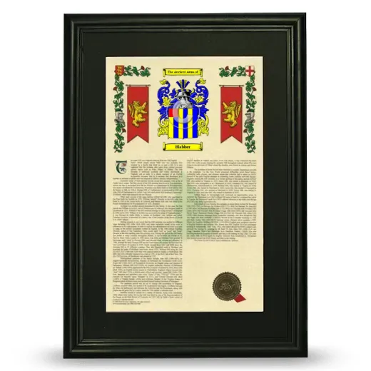 Blabber Deluxe Armorial Framed - Black