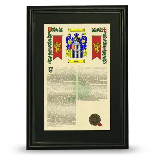 Blabley Deluxe Armorial Framed - Black