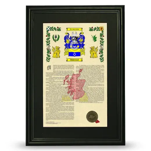 Blakewoyd Deluxe Armorial Framed - Black